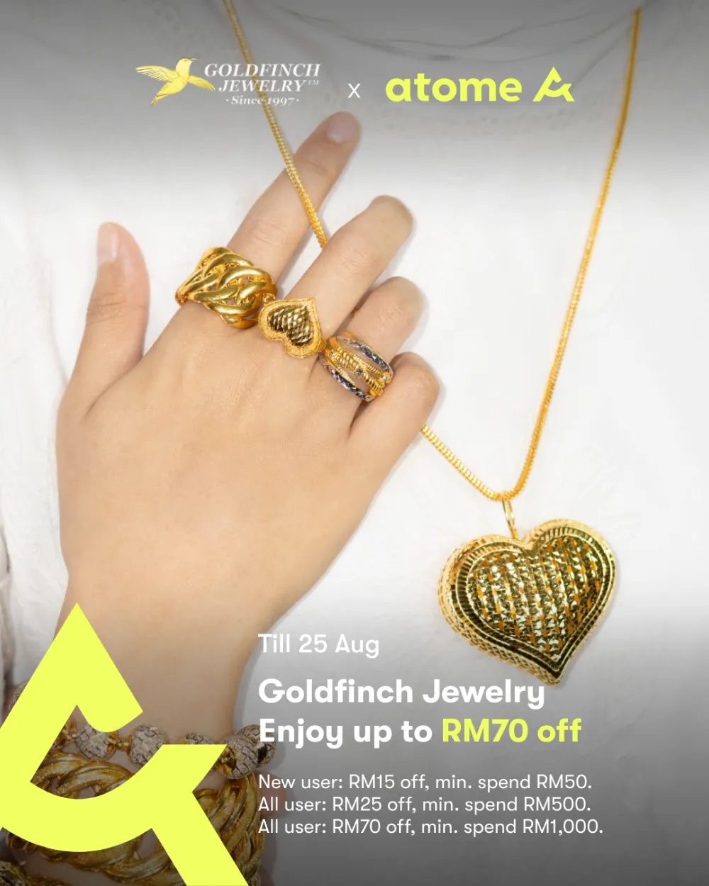 BUY GOLD WITH BUY NOW PAY LATER; THROUGH ATOME