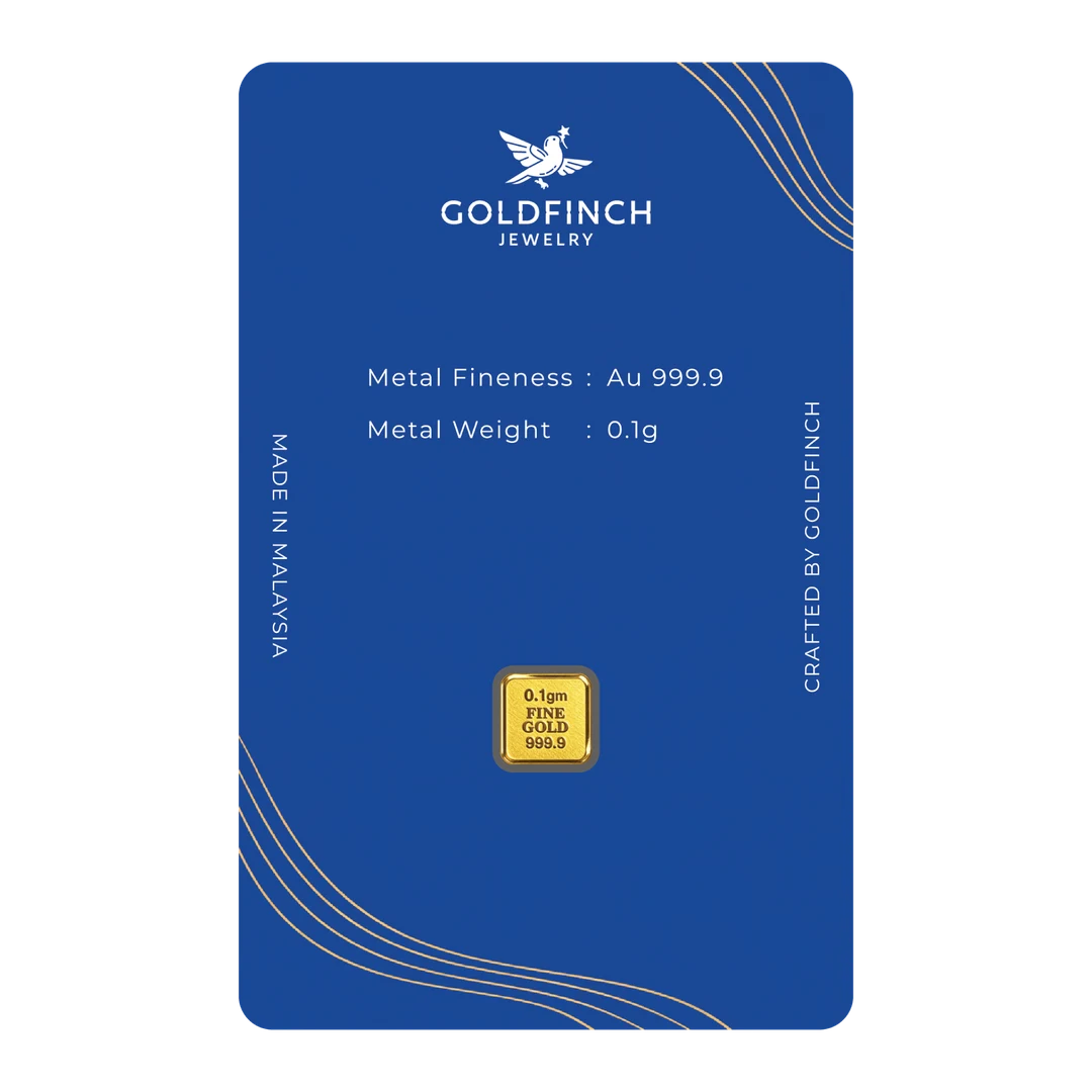 THE GOLDFINCH GOLD BAR (0.1g) back