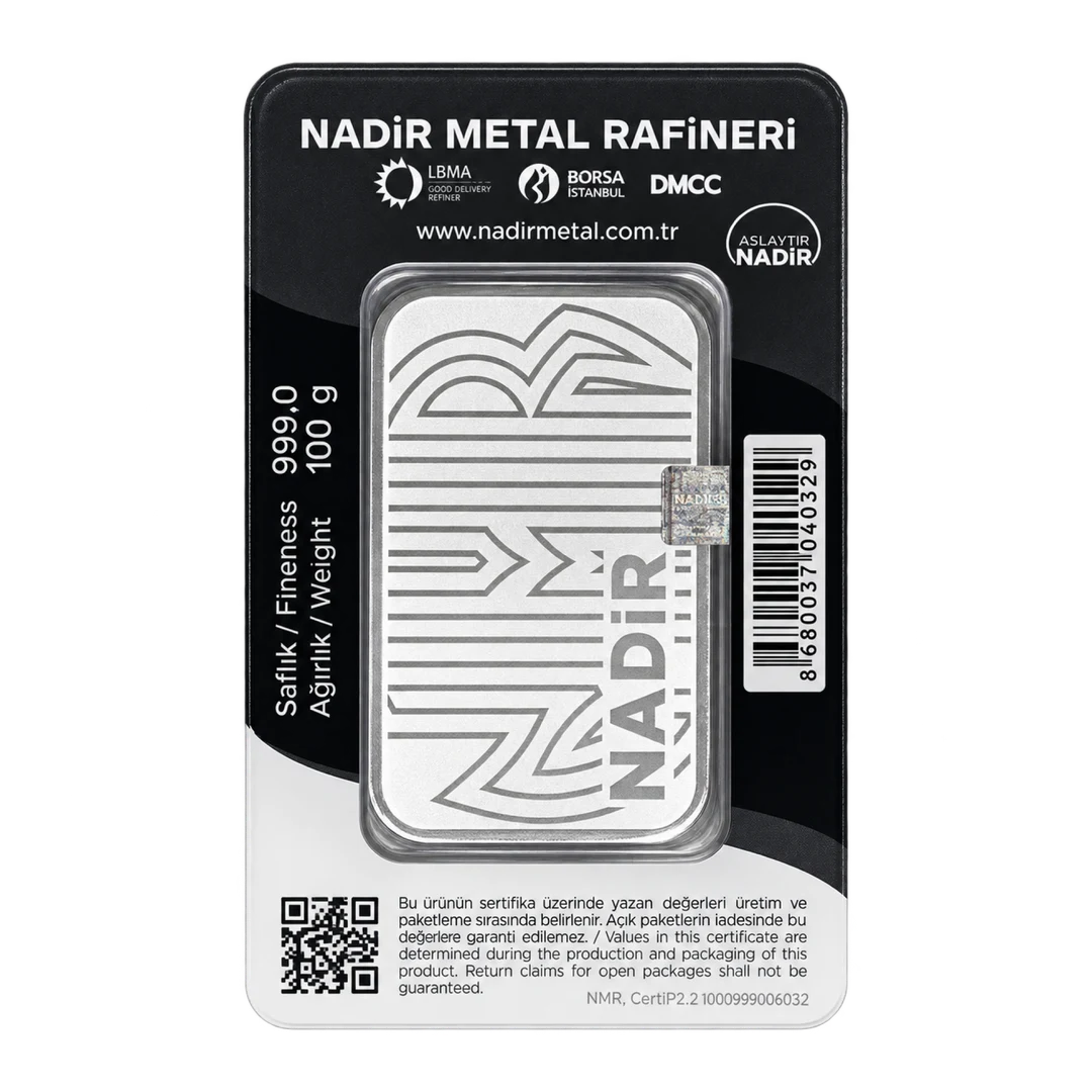 SILVER BAR (100g) back