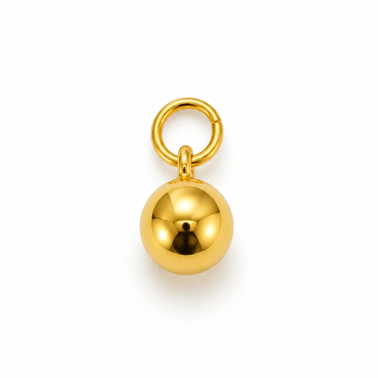 Polished Ball Charm — barang kemas
