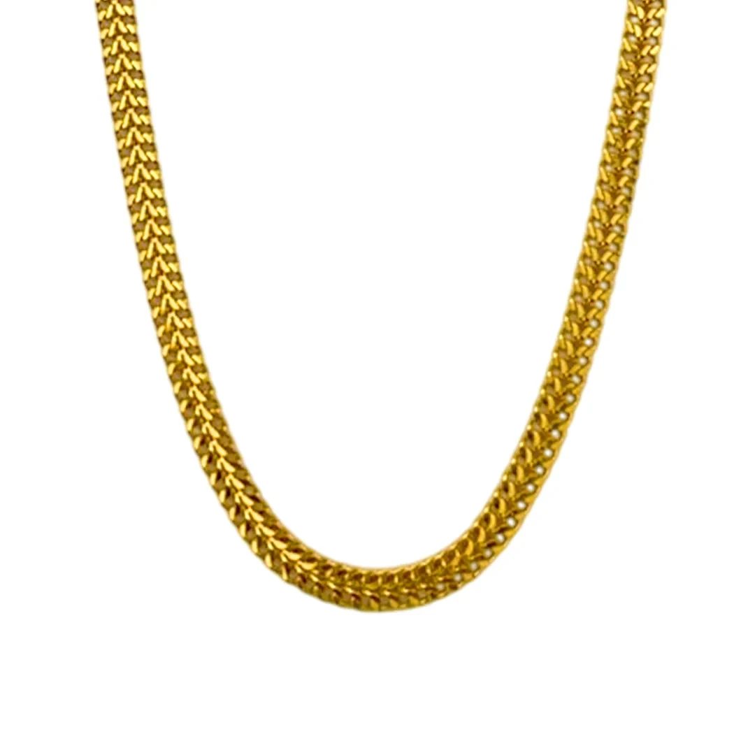 Double Mesin Necklace — 916 gold necklace