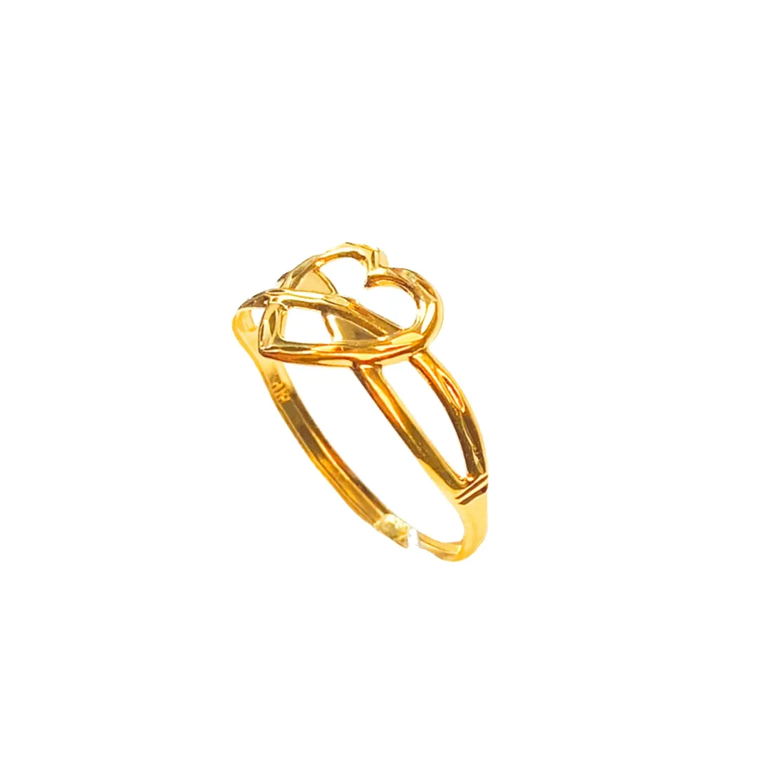 GOLDFINCH | Ring with Love Design + Silang 916 - R00277 — 916 gold ring