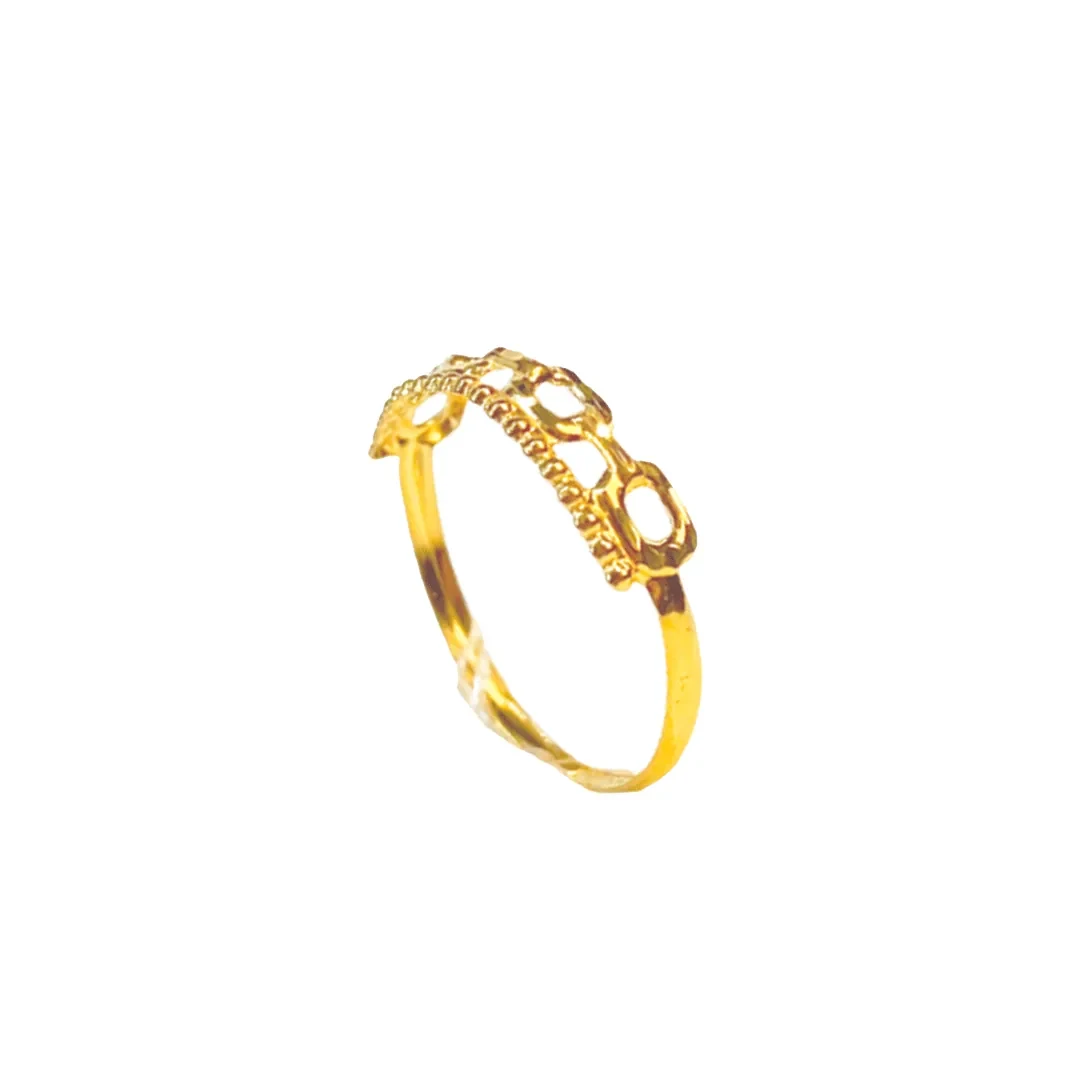 GOLDFINCH | Ring with Square + Veronica Design 916 - R00284 — 916 gold ring